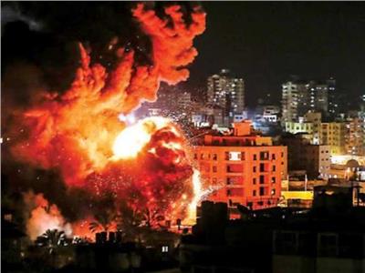 جيش الاحتلال الإسرائيلي يشن غارات جوية علي قطاع غزة