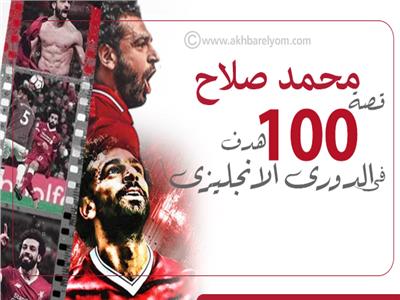 إنفوجراف | محمد صلاح.. قصة 100 هدف فى الدورى الانجليزى