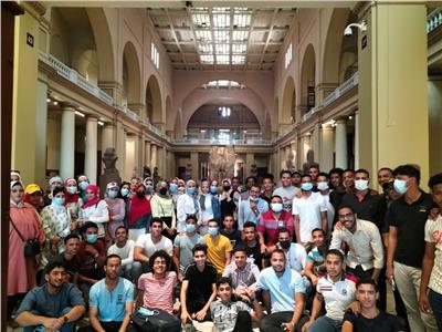 المتحف المصري يستقبل 200 شاب وفتاة من المشاركين فى برنامج «أمل مصر لأبناء المحافظات الحدودية» 