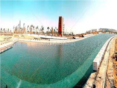 خاص بالفيديو| تفاصيل أول بُحيرة صناعية بـ"النهر الأخضر" في العاصمة الإدارية 