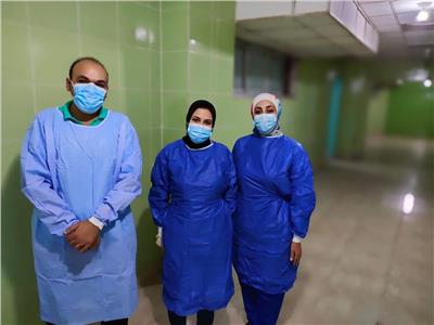 ولادة قيصرية ناجحة لمريضة بكورونا داخل مستشفى الحجر الصحى بكفر الدوار