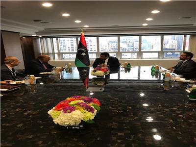 وزير الخارجية يلتقي رئيس المجلس الرئاسي الليبي بنيويورك
