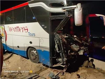 سائق الأتوبيس والمشرف ضمن ضحايا حادث تصادم طريق «إسكندرية الصحراوي»