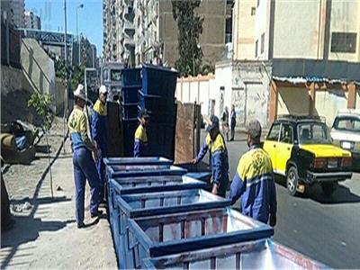  سرقة 30 صندوق قمامة من شوارع الإسكندرية