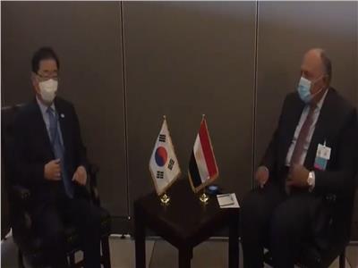 «شكري» يلتقي وزراء خارجية كوريا الجنوبية وتنزانيا وإيطاليا