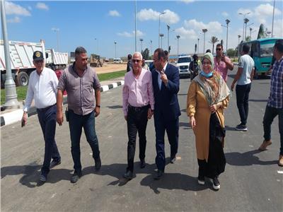 انتهاء أعمال التطوير ورصف المنطقة المحيطة بمحطة رفع السلام ١ بجنوب بورسعيد  