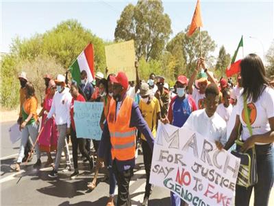 احتجاجات فى ناميبيا على صفقة الإبادة الجماعية مع ألمانيا