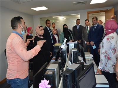 «الغضبان» ونائب وزير المالية يتابعان منظومة (Aci) بالمركز اللوجيستي ببورسعيد