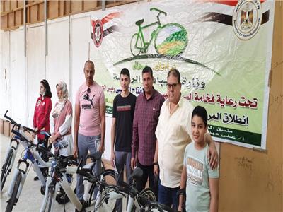 تسليم دراجات المرحلة الثالثة لمبادرة وزارة الشباب باستاد المنصورة الرياضى