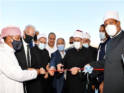 افتتاح مسجد الروضة بجنوب سيناء بحضور الكاتب الصحفي أحمد جلال وكبار رجال الدولة