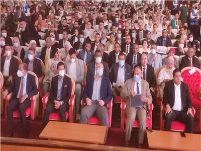 وزير الرياضة ومحافظ بني سويف يشهدان اللقاء الحواري مع شباب الصعيد 