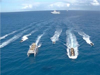 القوات البحرية تحتفل بعيدها الـ54 بتنفيذ عدد من التشكيلات البحرية والجوية