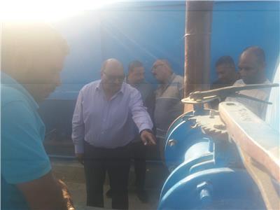 صور| مياه القناة تطبق منظومة الكلور الغاز في مجمع محطات أبوسلطان البلد
