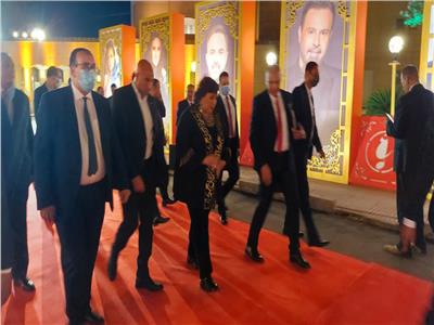 وزيرة الثقافة تصل دار الأوبرا استعدادا لانطلاق مهرجان الموسيقى العربية | فيديو وصور