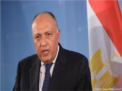 شكري: نعمل على تطوير مسار العلاقات المصرية الأمريكية 