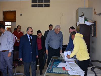 رئيس جامعة السادات يتفقد اليوم الأول من ماراثون انتخابات اتحاد الطلاب