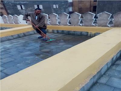 أوقاف المنوفية: حملة موسعة لإزالة تجمعات مياه الأمطار أعلى أسطح المساجد