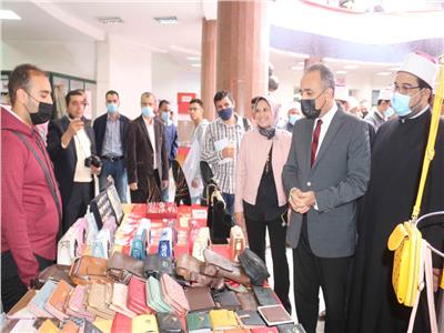 افتتاح معرض جامعة المنصورة العاشر للكتاب | صور