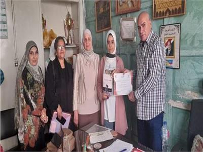 «تعليم المنيا» تكرم الفائزة فى مسابقة القصة القصيرة على مستوى الوطن العربى