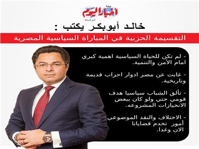 خالد أبوبكر يكتب : التقسيمة الحزبية في المباراة السياسية المصرية 