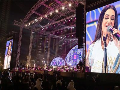 ديانا حداد تحتفل باليوم الوطني الإماراتي الـ50 في دبي