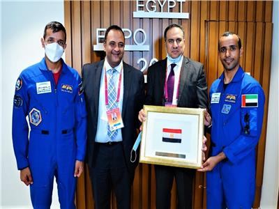 أول رائد فضاء عربي داخل الجناح المصري بإكسبو دبي | فيديو 