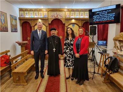 سفير مصر في بولندا يشارك باحتفالات كنيسة القديسين يوحنا المعمدان وأبو سيفين
