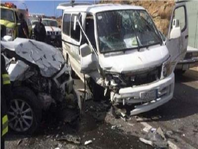مصرع وإصابة 14  في حادث تصادم بطريق «طنطا - كفر الشيخ» الدولي