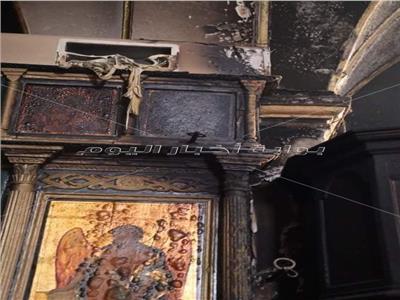 الصور الأولى من حريق كنيسة الأنبا أنطونيوس للأقباط الأرثوذكس بالقدس 