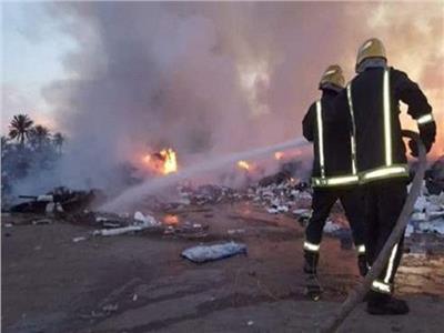 السيطرة على حريق شب بمخلفات بمنطقة الطالبية في الجيزة