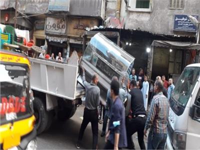 رفع وإزالة 107 حالات إشغال وتعدي بشوارع مدينة بني سويف