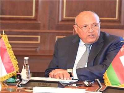 شكري يبحث مع رئيس مجلس الشورى العماني تعزيز العلاقات بين البلدين