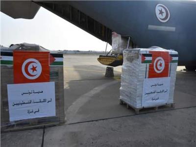 فلسطين: طائرة مساعدات طبية وغذائية تونسية في طريقها إلى البلاد