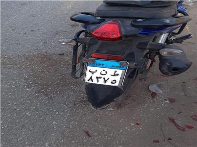 إصابة قائد دراجة نارية في حادث تصادم بمحور 26 يوليو