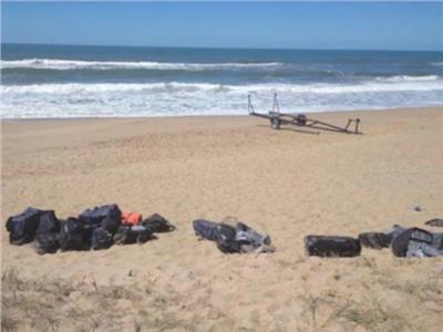 العثور على 1.3 طن من الكوكايين على شاطئ في الأوروجواي