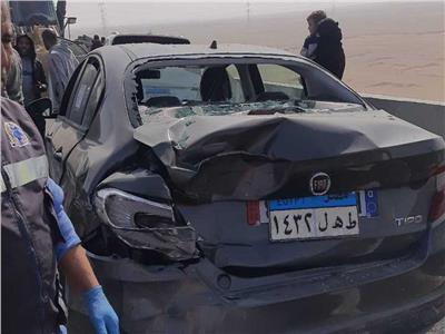 مصرع سائق سيارة ملاكى عقب انقلابها بالطريق الصحراوي الغربي بسوهاج