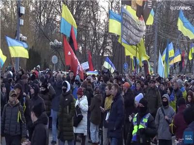 أوكرانيا|  مسيرات الوحدة ضد روسيا تجتاح شوارع كييف.. فيديو