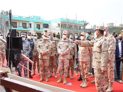 وزير الدفاع يشهد تنفيذ مشروع مراكز القيادة الاستراتيجي التعبوي «سيناء- 6» | فيديو وصور