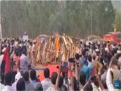 الشرطة الهندية تحرق 200 طن من الماريجوانا |فيديو