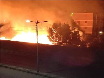 السيطرة علي حريق في مخلفات بأوسيم بمحافظة الجيزة 