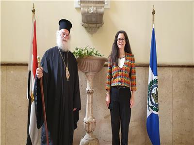 نائبة سفير الولايات المتحدة الأمريكية تزور بطريرك الإسكندرية     