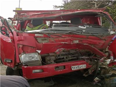 أسماء الضحايا والمصابين في حادث سقوط شجرة على سيارة نصف نقل بالدقهلية