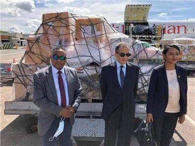 مصر ترسل شحنة مساعدات إلى مدغشقر لمواجهة أزمة سوء الأحوال الجوية | صور