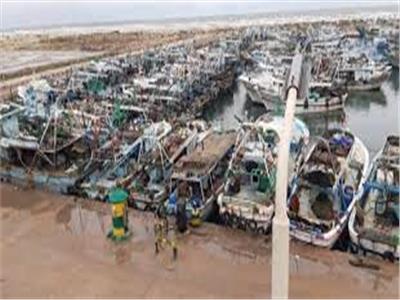 توقف الصيد في كفر الشيخ لليوم الثالث لاضطراب الملاحة البحرية