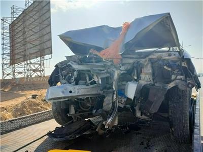 زوجة الفنان أحمد سعد تتعرض لحادث سير مروع