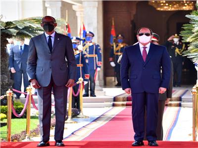 الرئيس السيسي يستقبل بول كاجامي رئيس جمهورية رواندا بقصر الاتحادية