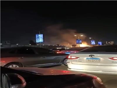 خاص| محافظة القاهرة تكشف تفاصيل حريق هائل بجانب كوبري الماظة 