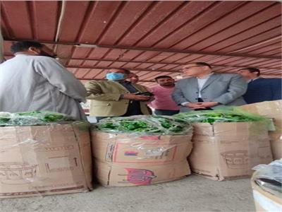 محافظ الشرقية يتفقد شادر الخضروات بمدينة منيا القمح
