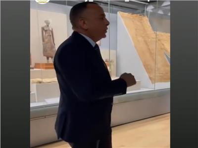 بحضور سفراء العالم.. أمين الأعلي للآثار يفتتح قاعة النسيج بمتحف الحضارة| فيديو وصور