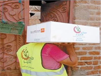 «بالخير جايين» مبادرة لتوزيع 50 ألف كرتونة أغذية على أسر «حياة كريمة»